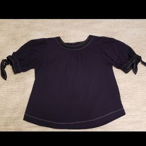 ANTHROPOLOGIE Tie Sleeve Top